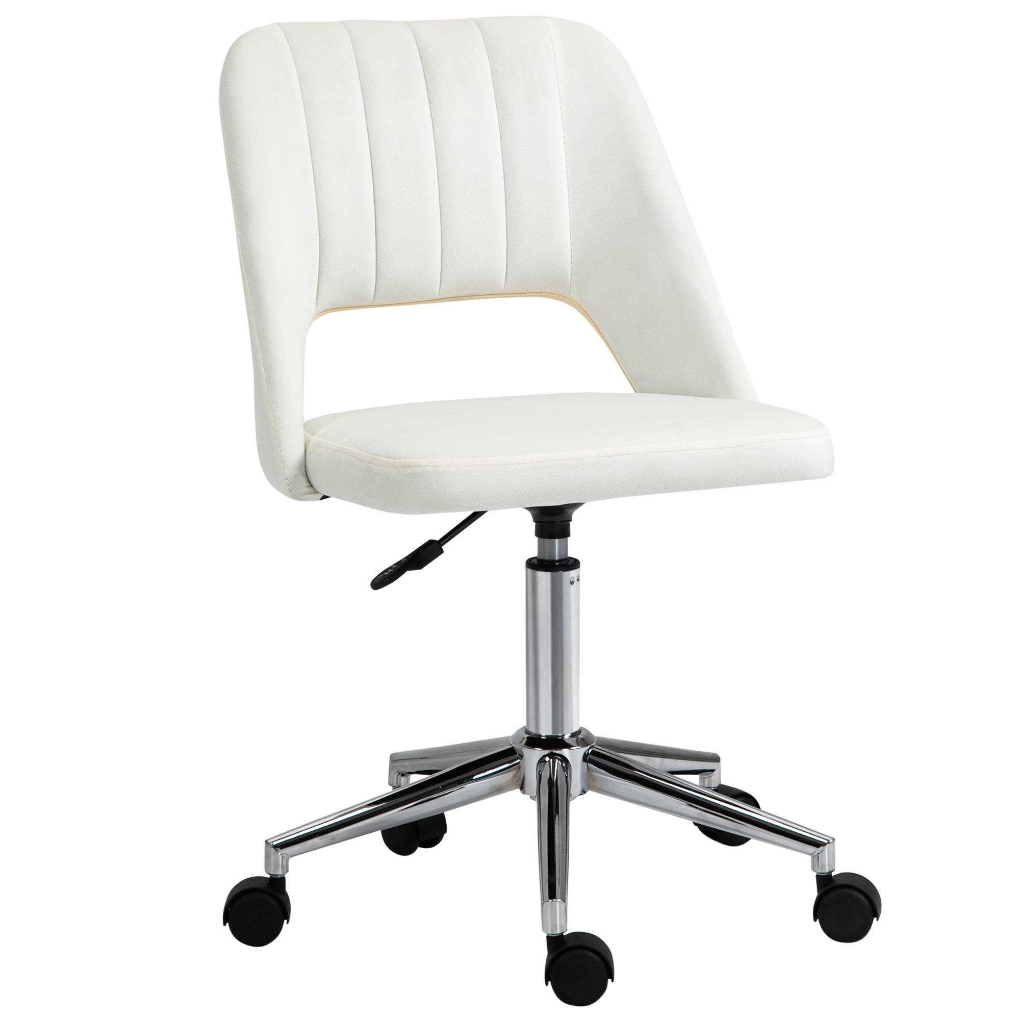 BÜROSTUHL, Schaumstoff, Beige - Beige, Kunststoff (60/91/49cm) - Vinsetto