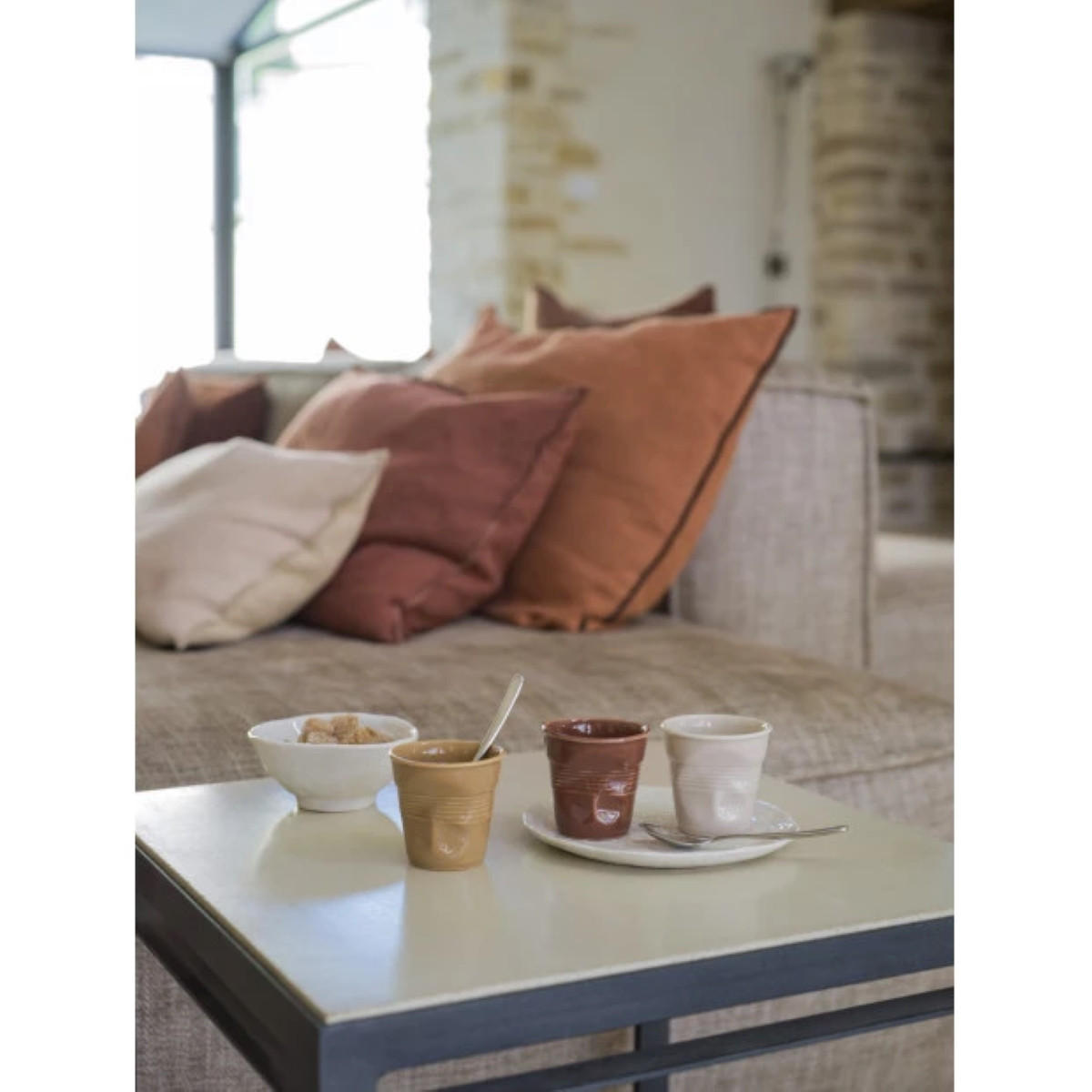KNICKBECHER Cappuccino 0,18l Terre Brulée - Braun, Keramik (0.18L) - Revol Porcelaine France