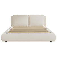 STAURAUMBETT 160/200 cm DE-32812 mit Hydraulik und Kopfteil Beige - Beige, Holzwerkstoff (160/200cm) - ComfortXL