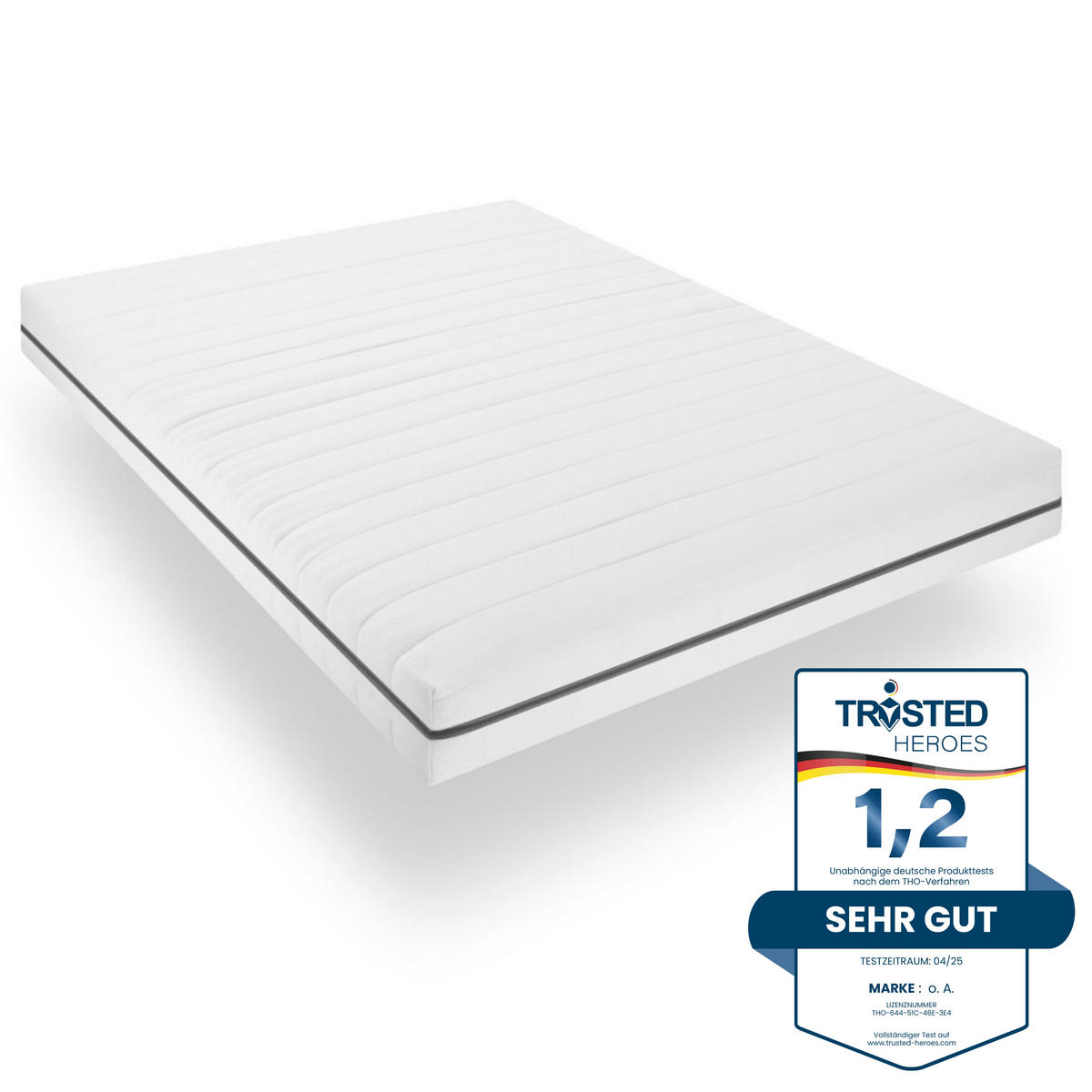 KALTSCHAUMMATRATZE 7-Zonen 70x200, H2 Höhe 15cm mit waschbarem Bezug - Weiß, Textil (70/200cm) - Sleepneo