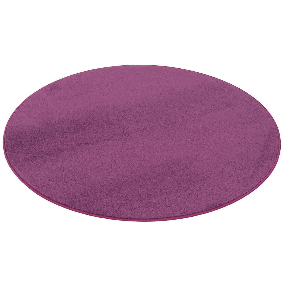 TREND VELOURS TEPPICH JOY RUND - Lila, Textil (100/100cm) - Snapstyle