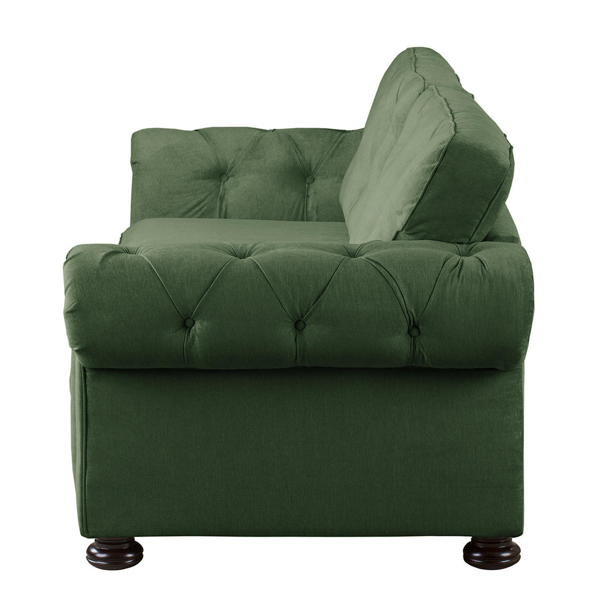 3-SITZER SOFA - Microfaser - Olivgrün, Textil (250/93/100cm) - home24