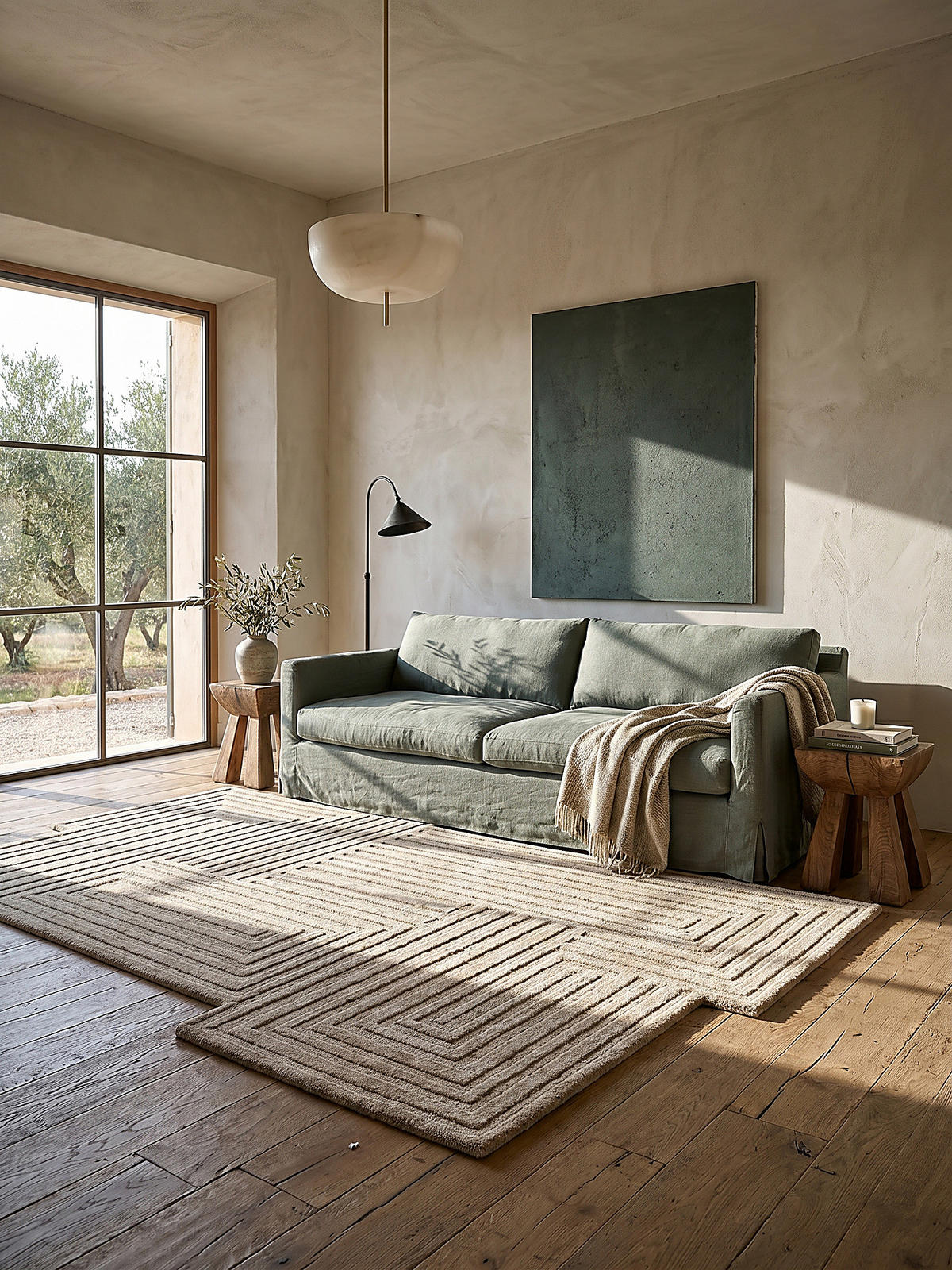 WOLLTEPPICH LEVEN, geometrisch, Natur, 160 x 230 cm - Beige, Textil (230/160cm) - KADIMA DESIGN
