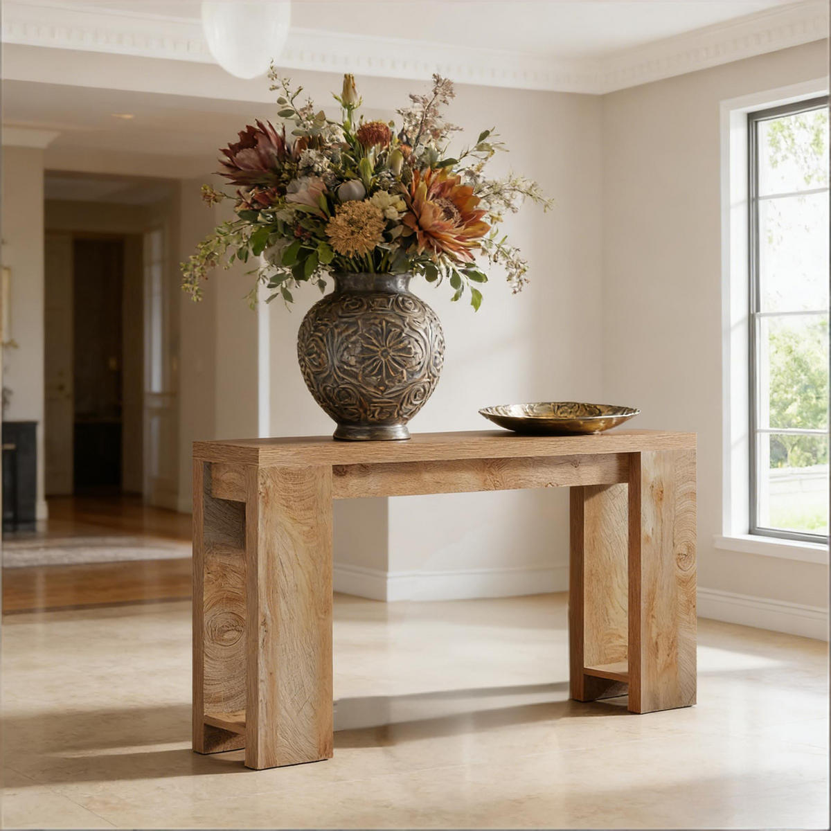 KONSOLENTISCH Braun 160/29,5/85 cm - Braun, Holz (29.5/160/85cm) - PANGIVO
