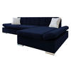 ECKSOFA Malwi Premiumi, Seite: Rechts - Dunkelblau, Holz/Textil (278/161cm) - MIRJAN24