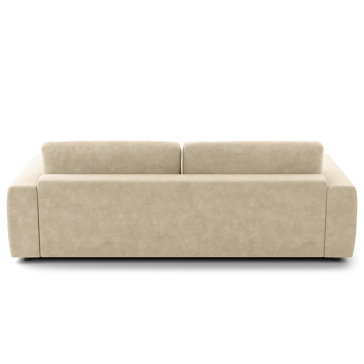 3-SITZER SOFA - Schwarz/Weiß, Kunststoff/Textil (252/80/117cm) - home24