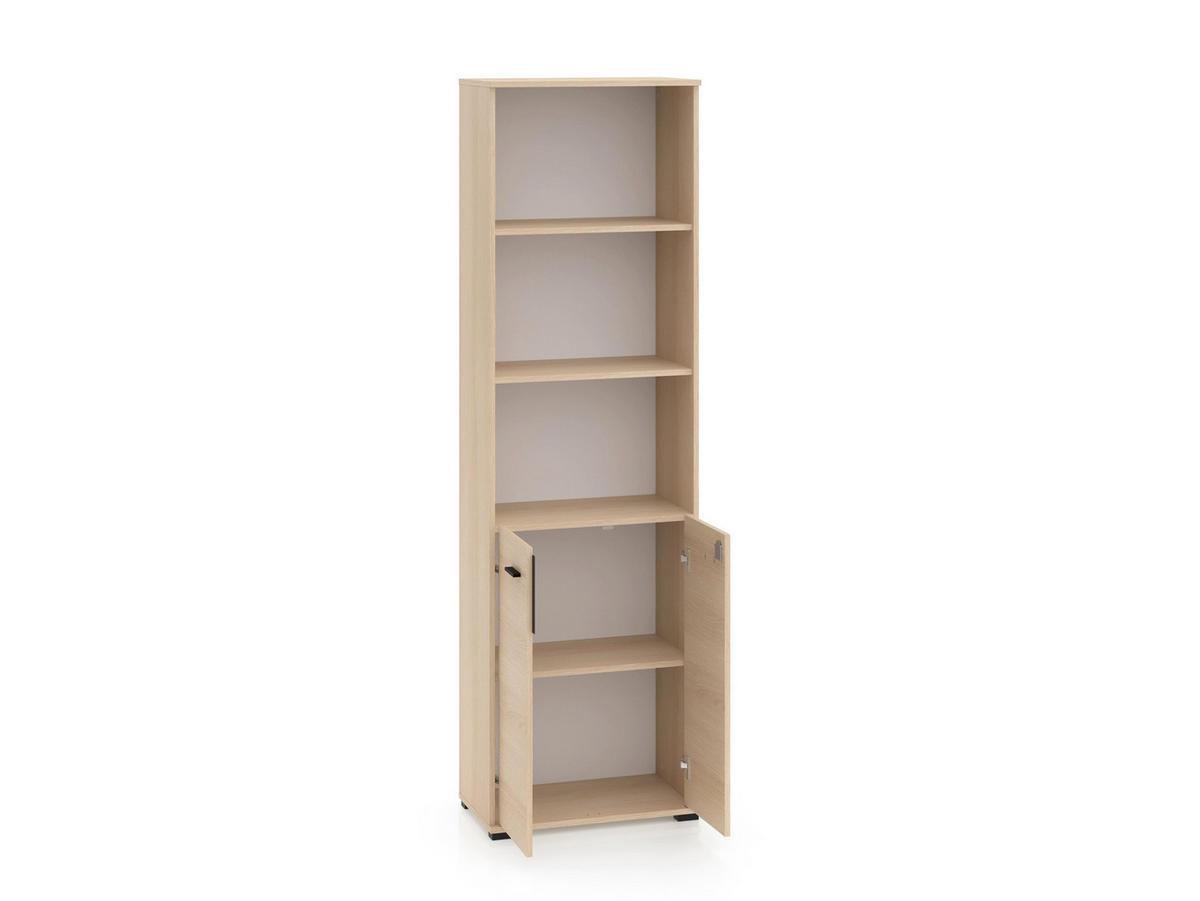 AKTENREGAL – 39 cm – Odelis – Schwarz - Schwarz, Holzwerkstoff (39/203/34cm) - hi-markt