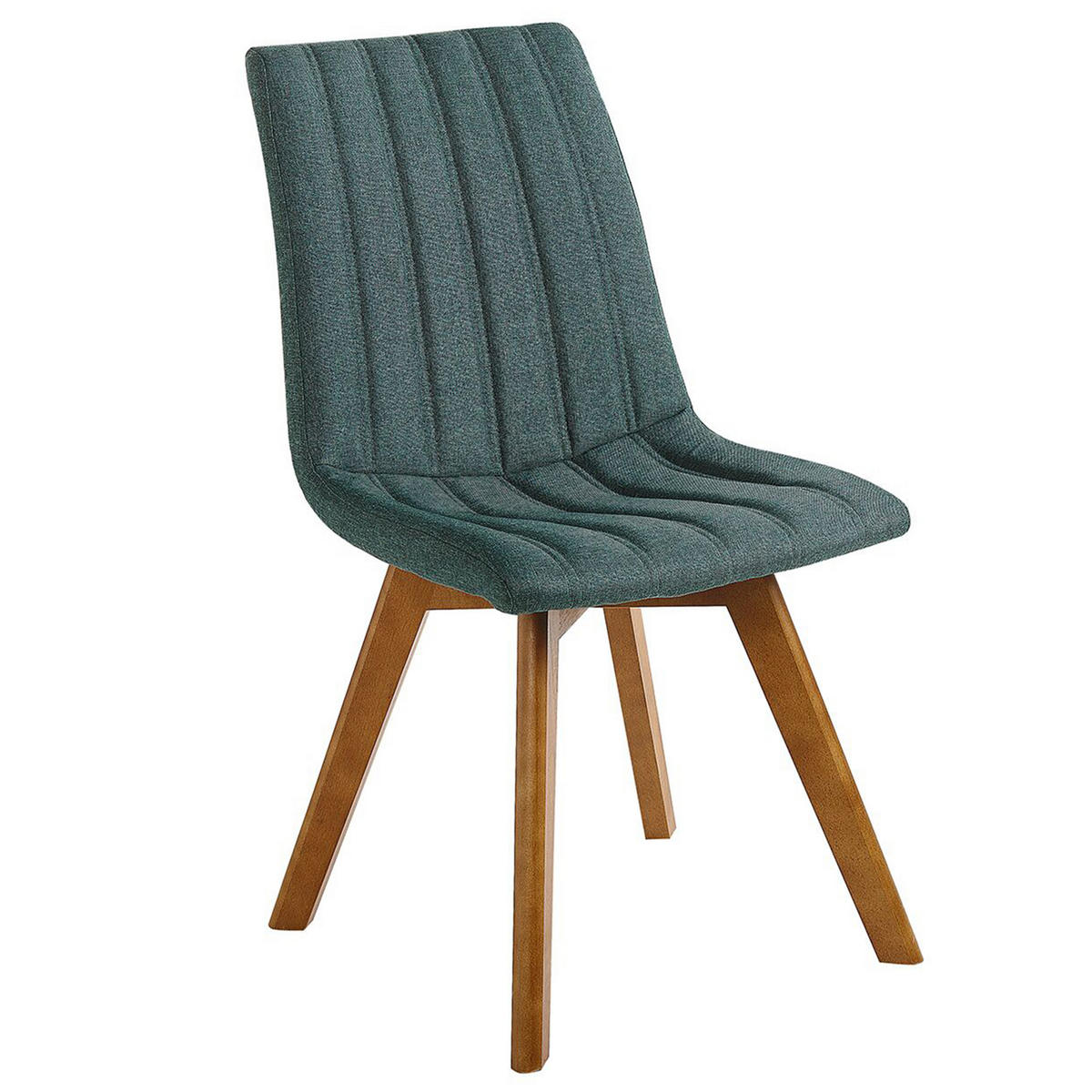 ESSZIMMERSTUHL 2er-Set Polsterbezug Grün Calgary - Grün, Holz/Textil (45/84/53cm) - Beliani