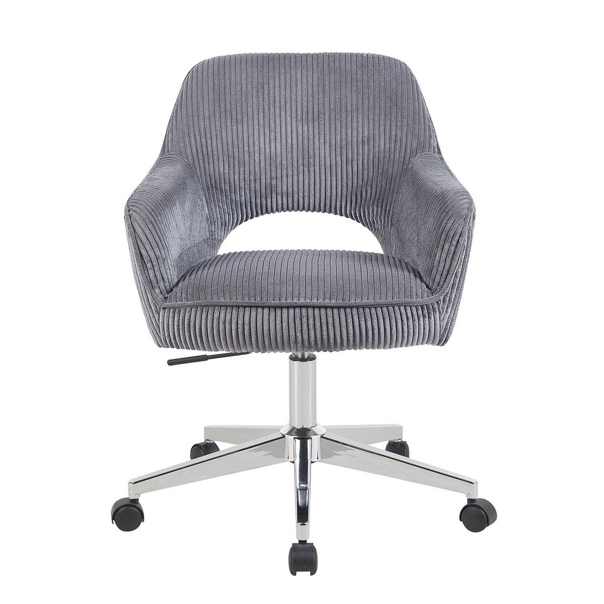BÜROSTUHL Mika-Faro - Chromfarben/Grau, Textil/Metall (60/84/65cm) - DUBI Möbel