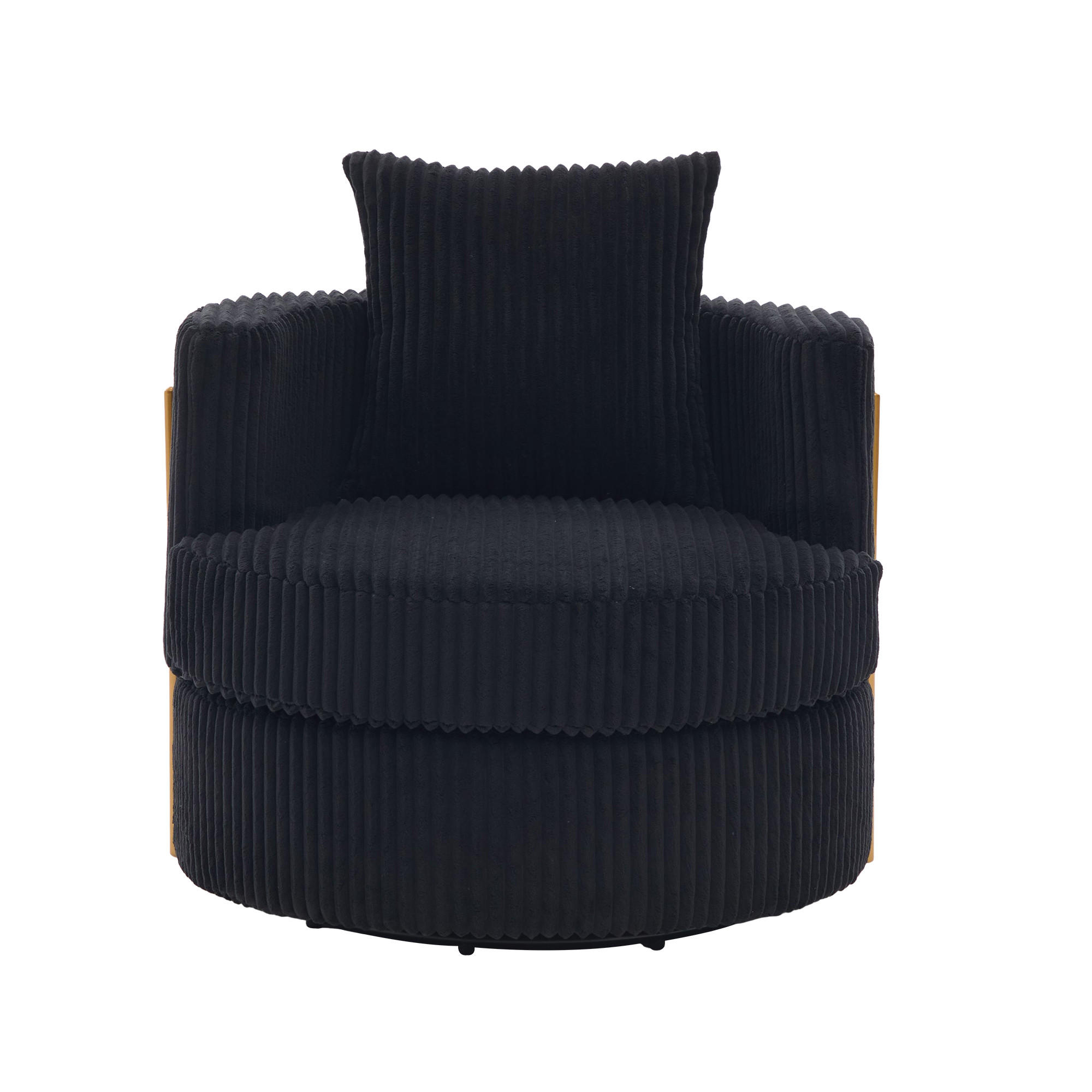 SESSEL DE-33906 360° drehbar mit Stauraum Schwarz - Schwarz, Metall (76/78/79cm) - ComfortXL