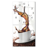 WANDUHR 60x30 cm - Horizont - Multicolor, Glas (30/60/0.4cm) - TULUP