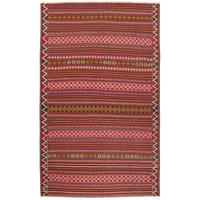 KELIM-TEPPICH handgewebt Kordi Old Bunt, Rot 277/170 cm Schurwolle - Rot/Multicolor, Textil (170/277cm) - Looma