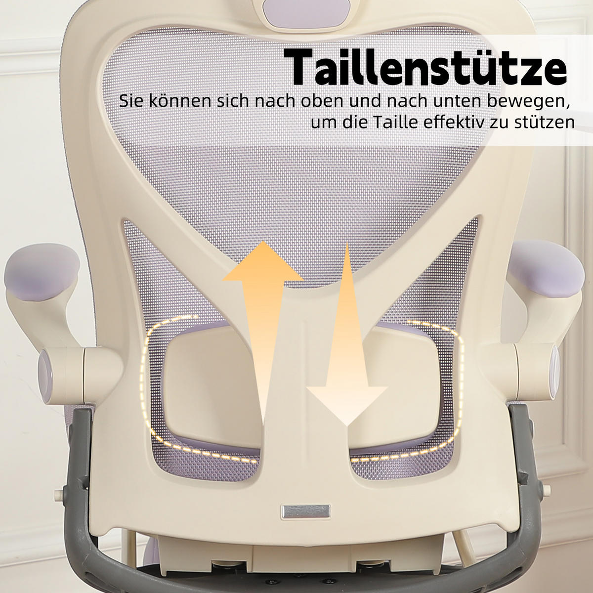 DREHSTUHL DE-40937 mit klappbarer Rückenlehne und 3D-Kopfstütze Violett - Lila, Metall (62/129/48.5cm) - ComfortXL