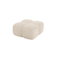 POUF Miko-Puf 90x90x45 cm Beige Cord Modular Sitzhocker - Schwarz/Grün, Holzwerkstoff/Kunststoff (90/43/90cm) - ALTDECOR