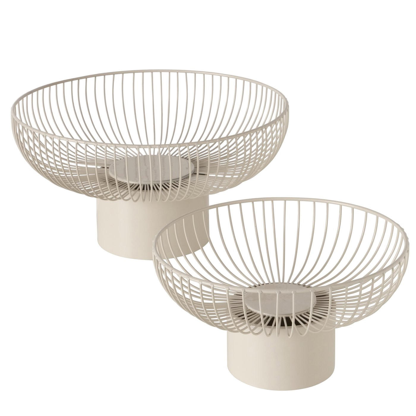 OBSTSCHALEN aus Metall Cindy Beige - Beige, Metall (38/20cm) - Boltze Home