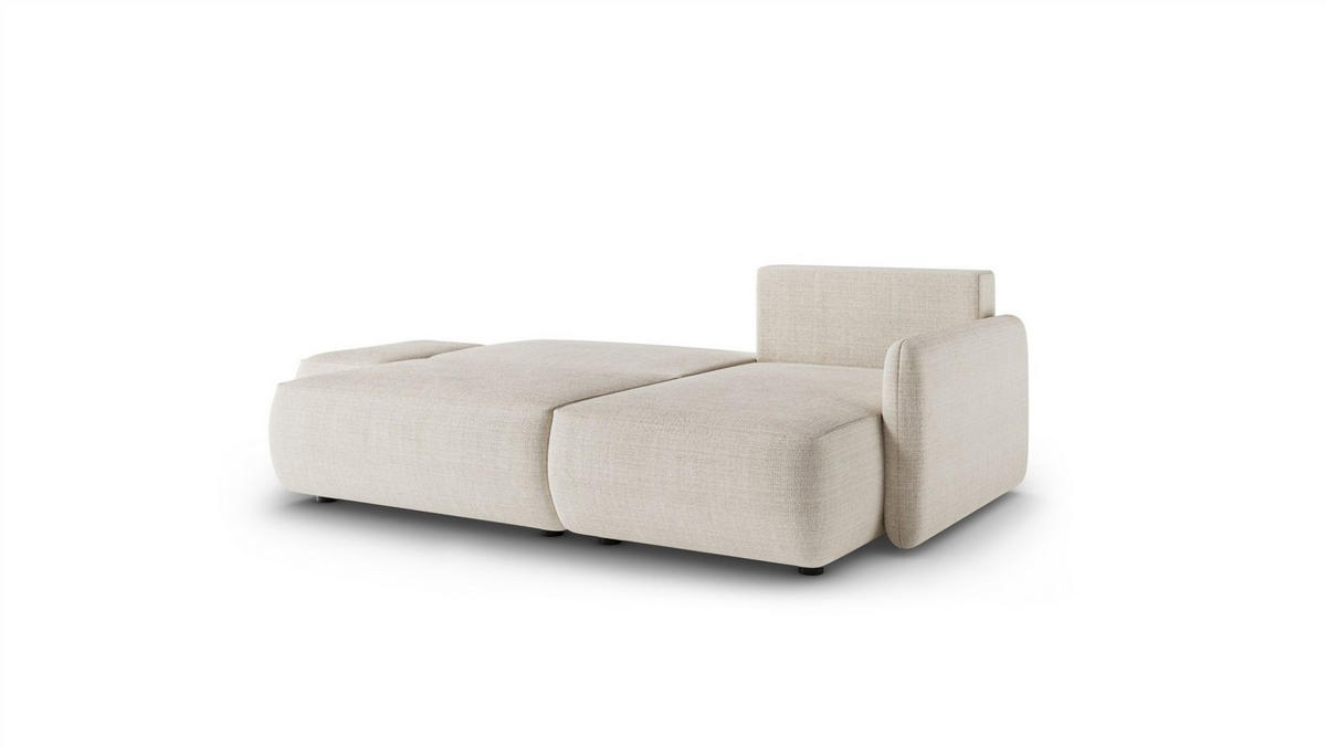 ECKSOFA Luka Mit Schlaffunktion - Beige, Holzwerkstoff/Textil (148/229cm) - Fun Möbel