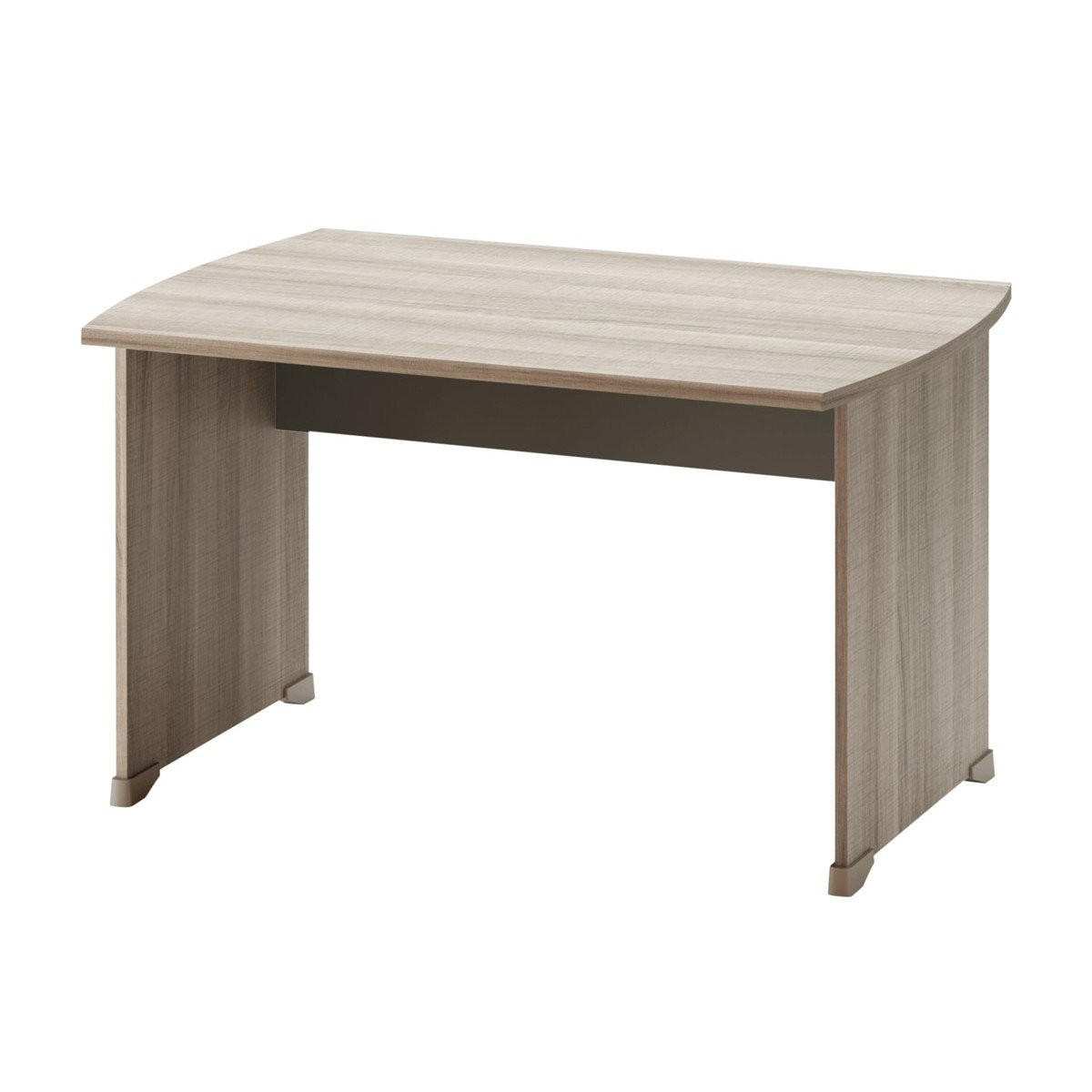 SCHREIBTISCH mit Gleitern L140 cm - Französische Herstellung - Apfelbaumfarben, Holzwerkstoff (140/80/74cm) - Calicosy
