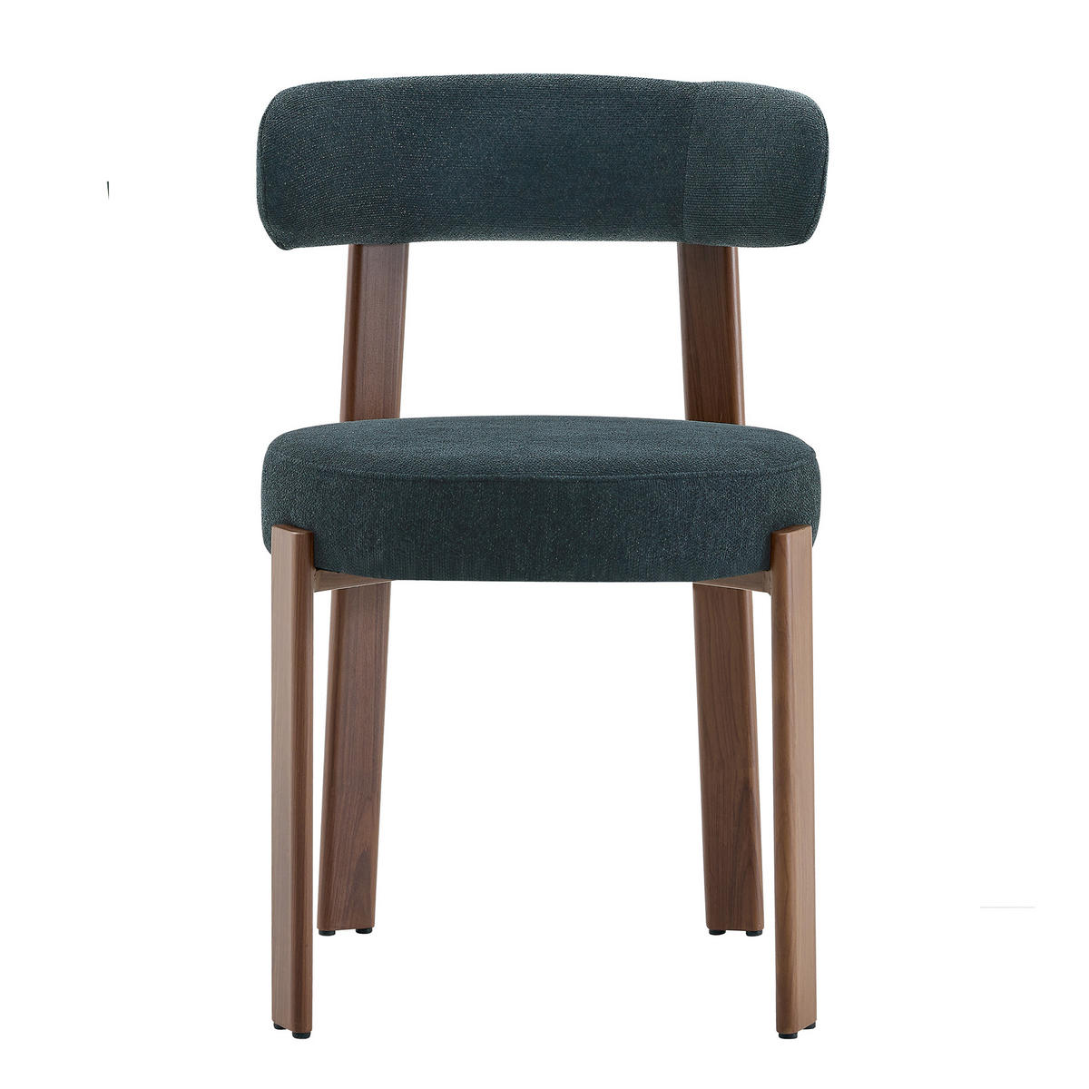 ESSZIMMERSTUHL 2ER-SET aus Stoff, mit ergonomischer Bügellehne - Schwarz, Textil (51.5/79/57cm) - Urban Meuble