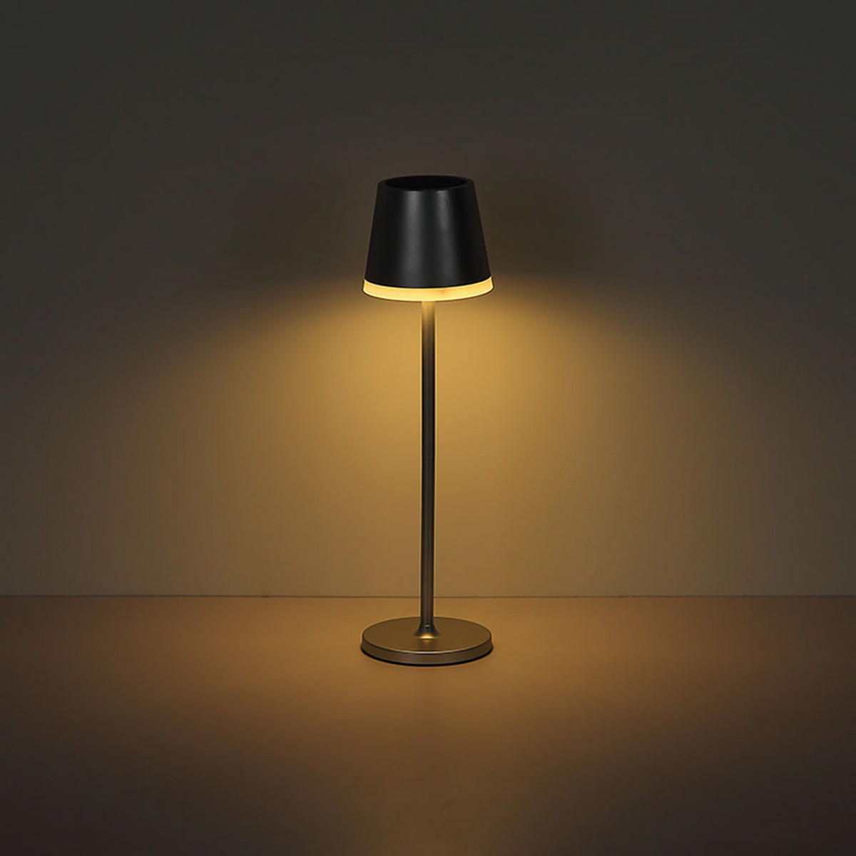 LED AUSSENLEUCHTE Solar Silber - Silberfarben, Metall (11/11/41cm) - Globo Lighting