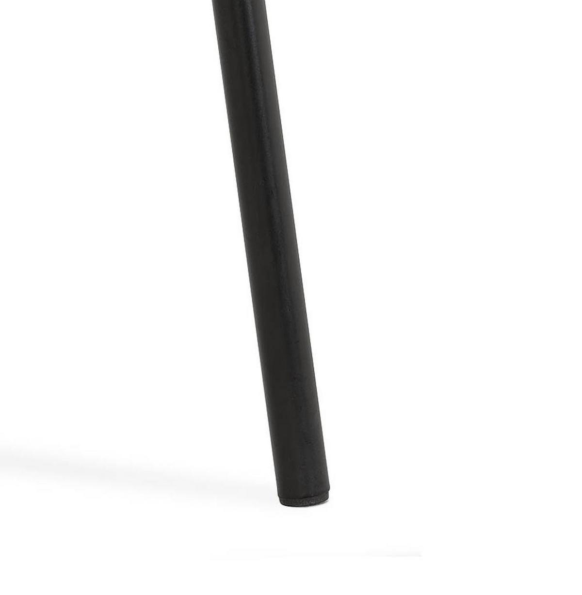 BARHOCKER – Weiß, Bouclé, Metallgestell, Rückenlehne, 65 cm, KALIXI MINI - Schwarz/Weiß, Textil/Metall (59/98/54cm) - KADIMA DESIGN