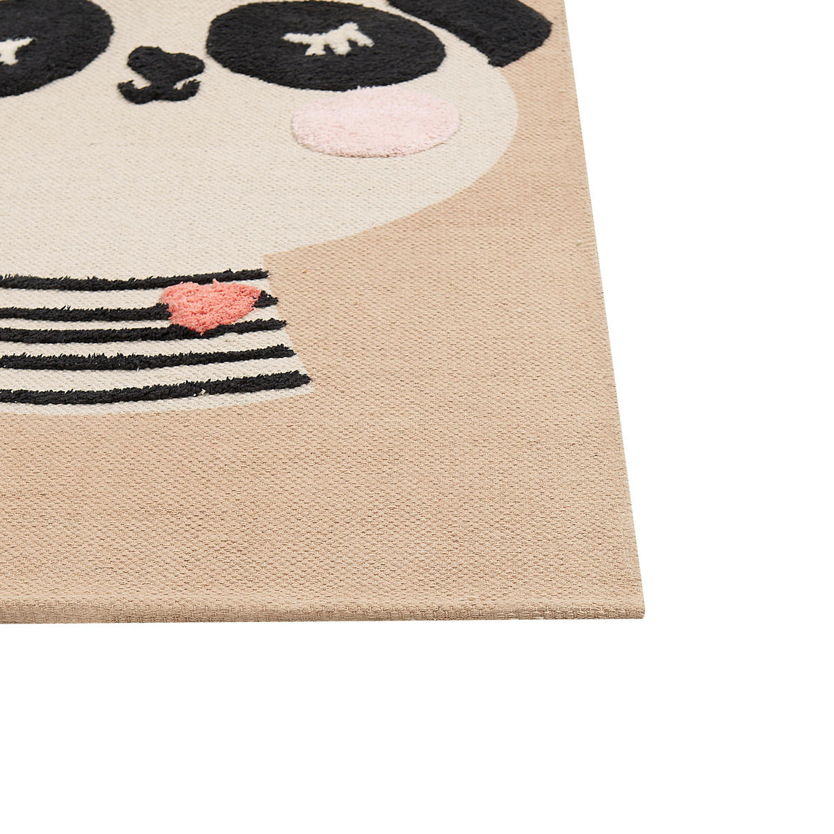 KURZFLOR-KINDERTEPPICH Bunan 150/80 cm - Beige, Textil (80/150cm) - Beliani