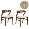 ESSZIMMERSTUHL 2er-Set Holz Hellbeige Maroa - Beige, Holzwerkstoff (51/72/46cm) - Beliani