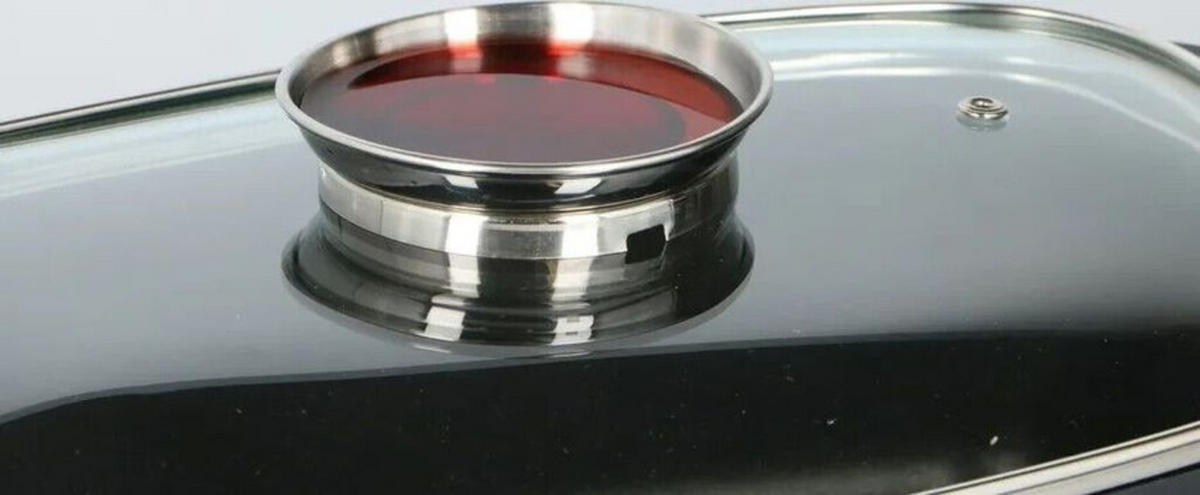 BRÄTER Alpina Schwarz mit Glasdeckel - Schwarz, Glas/Keramik (39/22/10cm) - Alpina