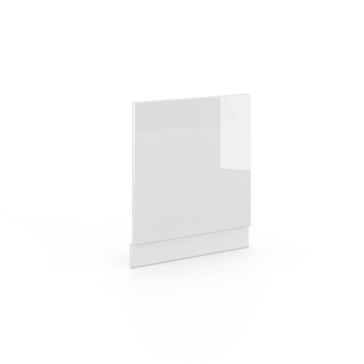 FRONTBLENDE Fame-Line Weiß Hochglanz 60 cm ohne AP - Weiß Hochglanz/Weiß, Holzwerkstoff (60/67.4/1.6cm) - Vicco