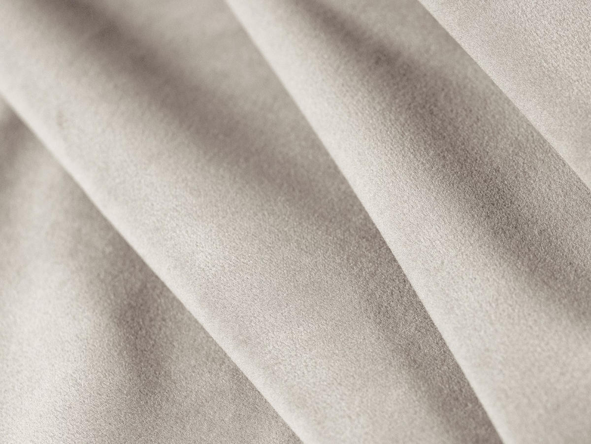MODULARES-SOFA Bellis aus Samt leichtes beige 2 Sitzplätze - Creme, Textil (94/63/188cm) - Micadoni
