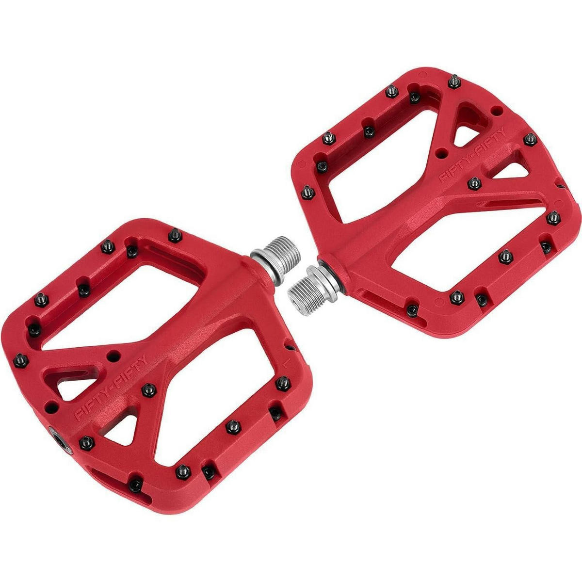 FAHRRADPEDALE Nylon Composite Rot 9/16 Zoll - Rot, Kunststoff (10.4/1.5/10.6cm)