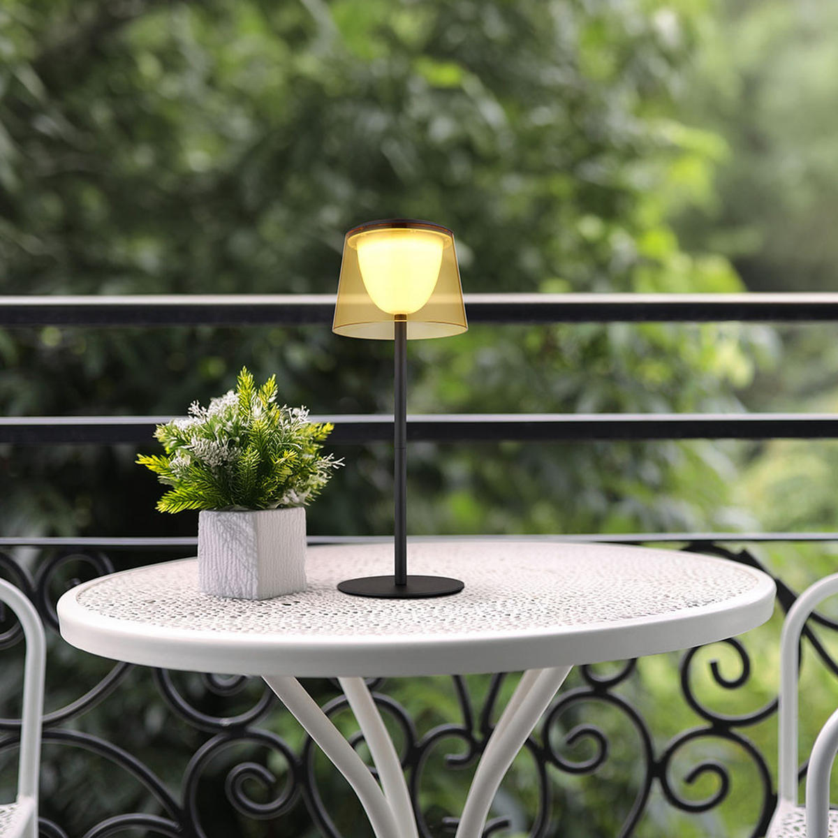 LED TISCHLEUCHTE Mariam Gelb - Gelb, Metall (13/13/34cm) - Globo Lighting