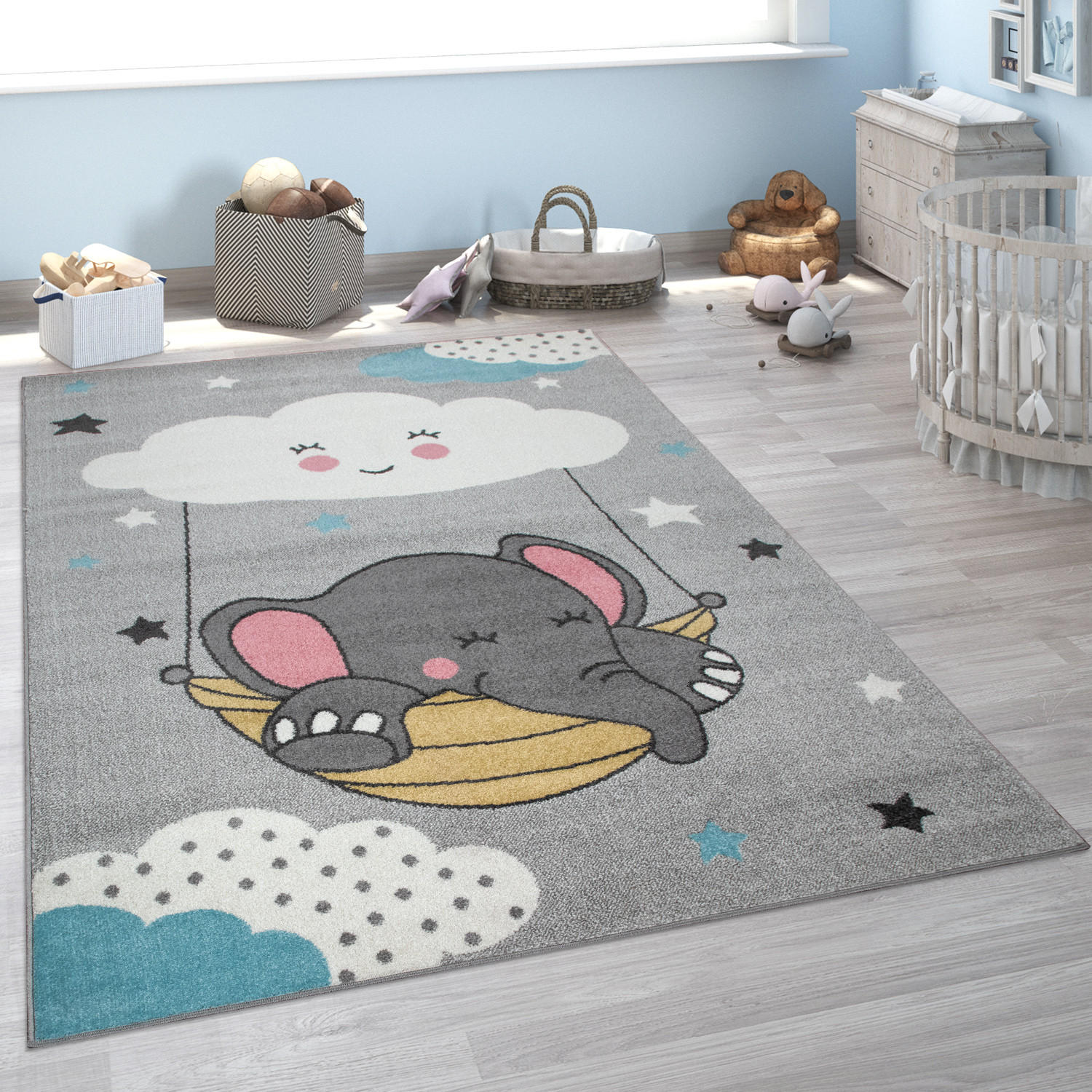 KINDERTEPPICH 80/150 cm Nino 881 - Grau, Textil (80/150cm) - Paco Home
