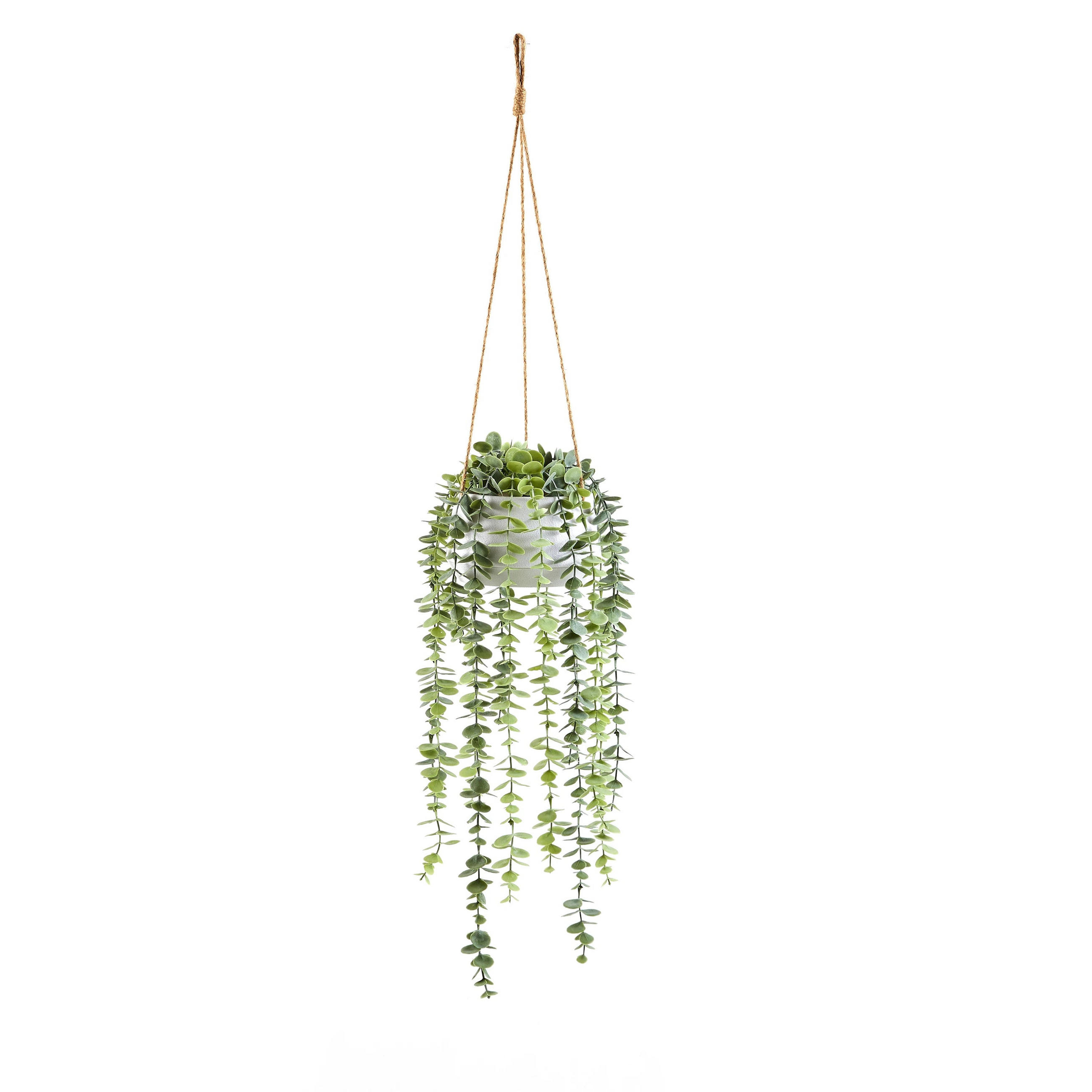KUNSTPFLANZE Künstliche Hänge-Eukalyptus – Philemon 95 cm - Grün, Kunststoff (95cm) - aplanta