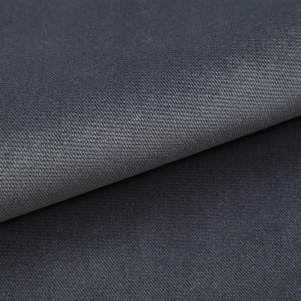 ECKSOFA MADISON Grau Plüsch-Stoff mit Schlaffunktion - Grau, Holz (246/143cm) - MASSENO