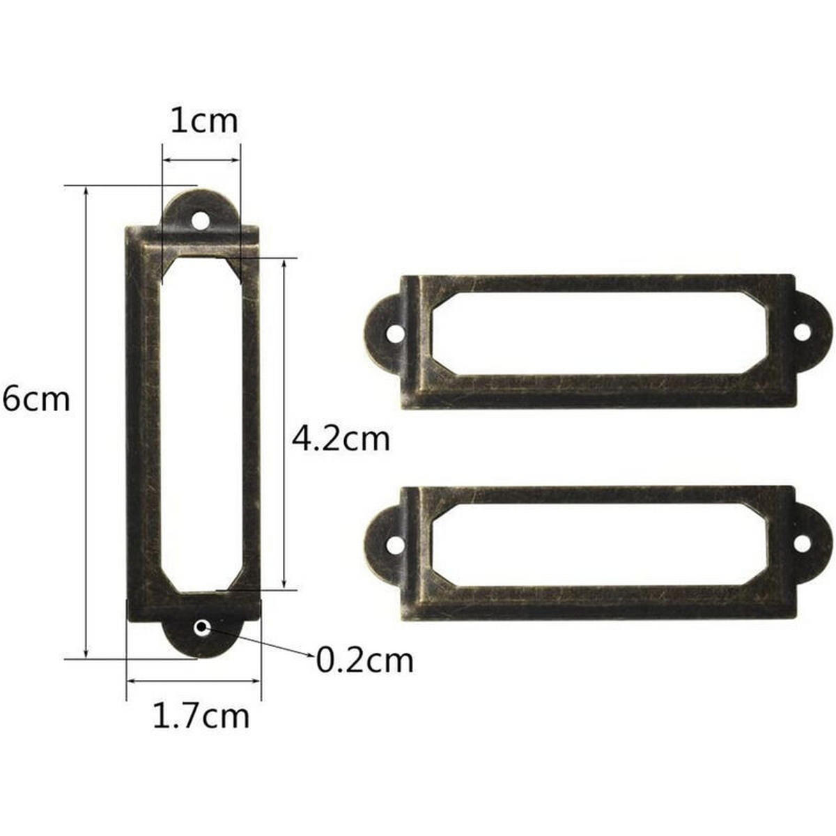MÖBELGRIFF 20er-Set 60x17 mm - Orange, Metall (1.7/1/6cm)
