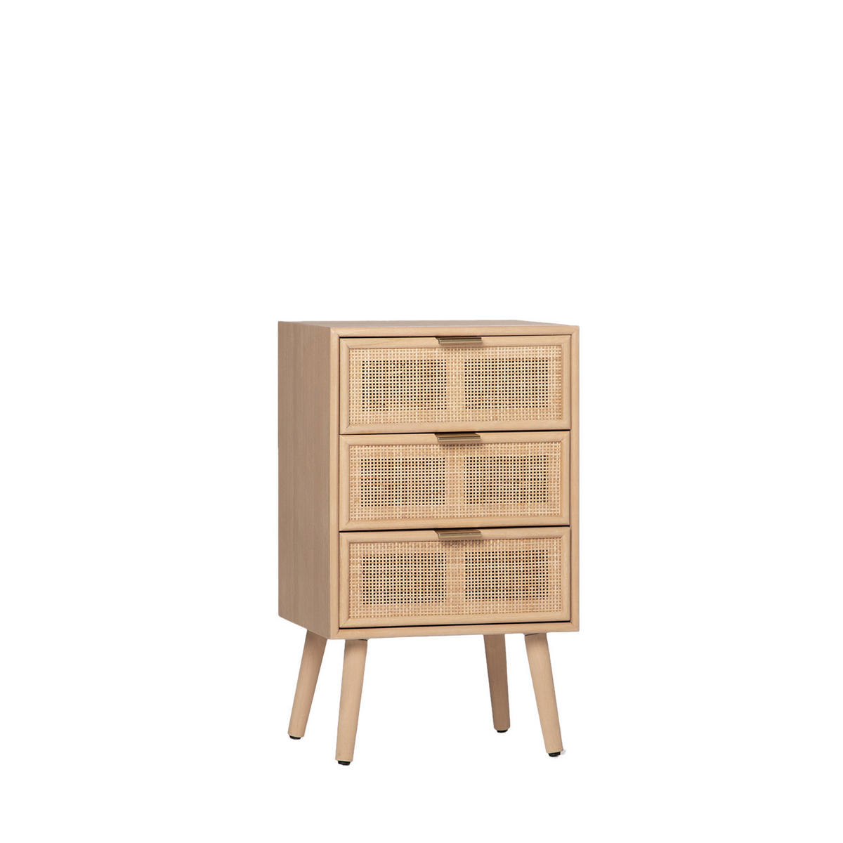 NACHTTISCH 3 SCHUBLADEN Alis Natürlich 42 cm x 71 cm - Naturfarben, Holzwerkstoff (42/71/35cm)