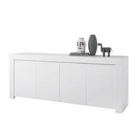 SIDEBOARD mit 4 Türen L210 cm - Firenze - Weiß, Holzwerkstoff (42/81/210cm) - Calicosy
