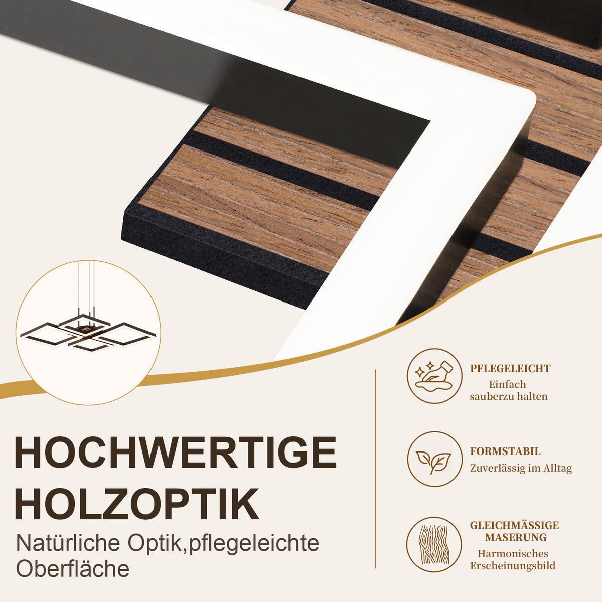 LED PENDELLEUCHTE Orvlon 48/45.5/139 cm - Schwarz, Kunststoff/Metall (48/45.5/139cm) - ZMH