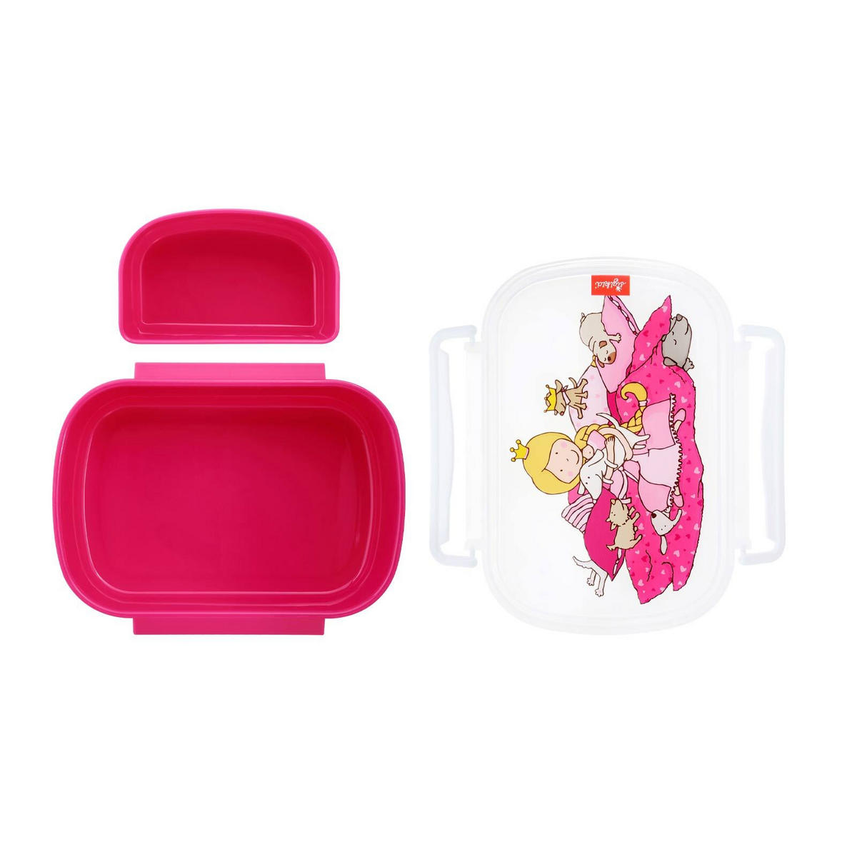 LUNCHBOX Pinky Queeny Hunde, pink 17 x 11 x 7 cm - Pink, Kunststoff (11/7/17cm) - Sigikid