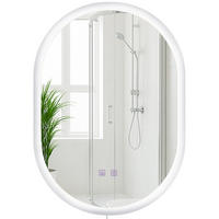BADSPIEGEL Bern 70x50 ohne Bluetooth 50x3,5x70cm Glas Klarglas Badezimmerspiegel - Klar, Glas (50/70/3.5cm) - DELUKE