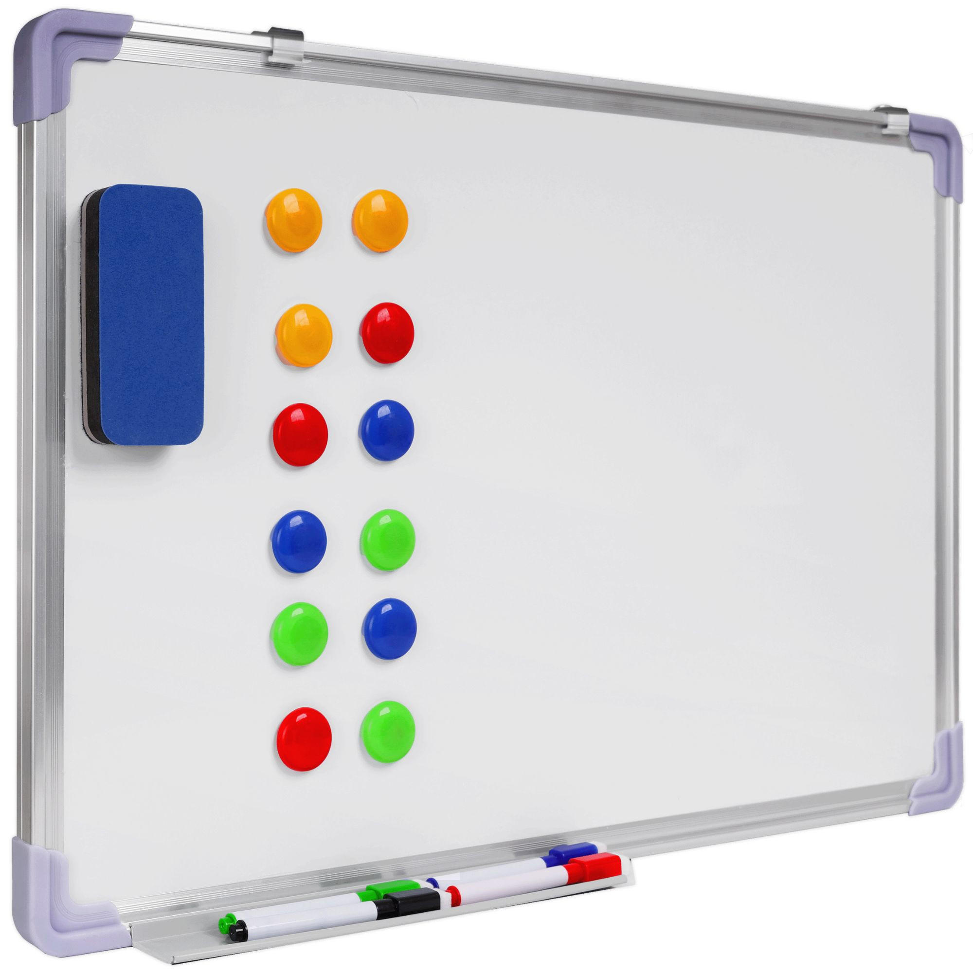 MAGNETISCHES Whiteboard, Magnettafel 60x40cm - Weiß, Kunststoff (60/40/2cm) - KRUMAD