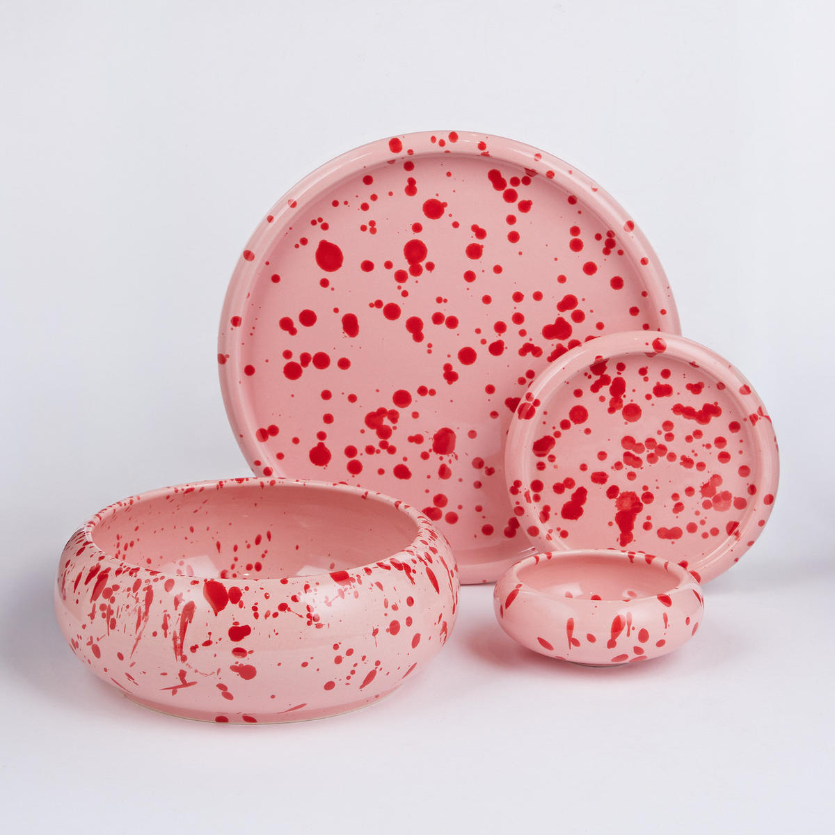 DIPSCHALE Boogy Splash 7cm - Pink, Keramik (9/9/3.5cm) - Butlers