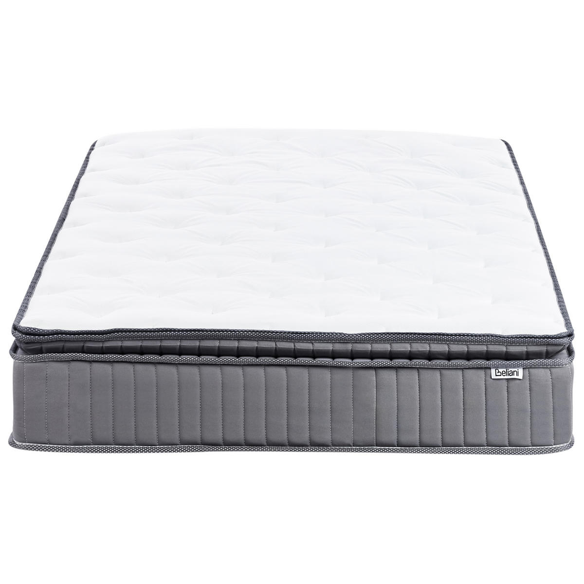 GEL-MEMORYSCHAUM-TASCHENFEDERKERNMATRATZE H2/3 Mittel 120/200 cm Pleasant - Weiß, Textil (120/200cm) - Beliani