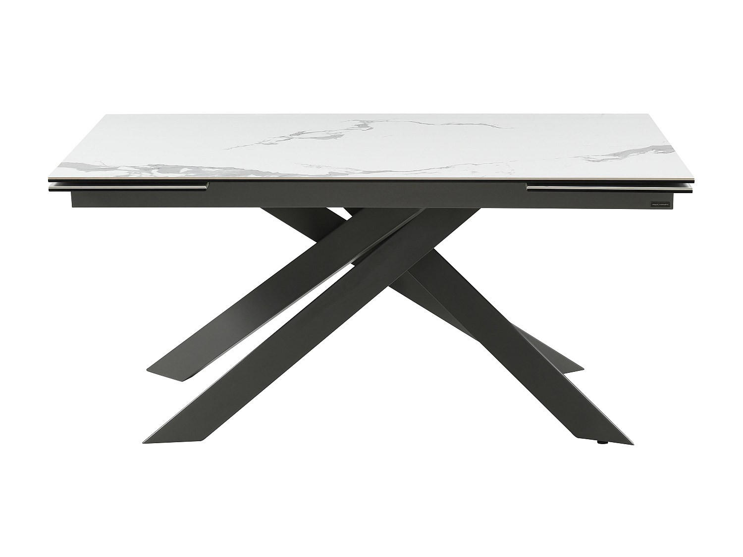 ESSTISCH - 6 Personen, 8 Personen, 10 Personen - Glas, Keramik - Anthrazitgrau, Weiß - COREMA - Anthrazit/Weiß, Glas/Keramik (90/200/76cm) - Vente-Unique
