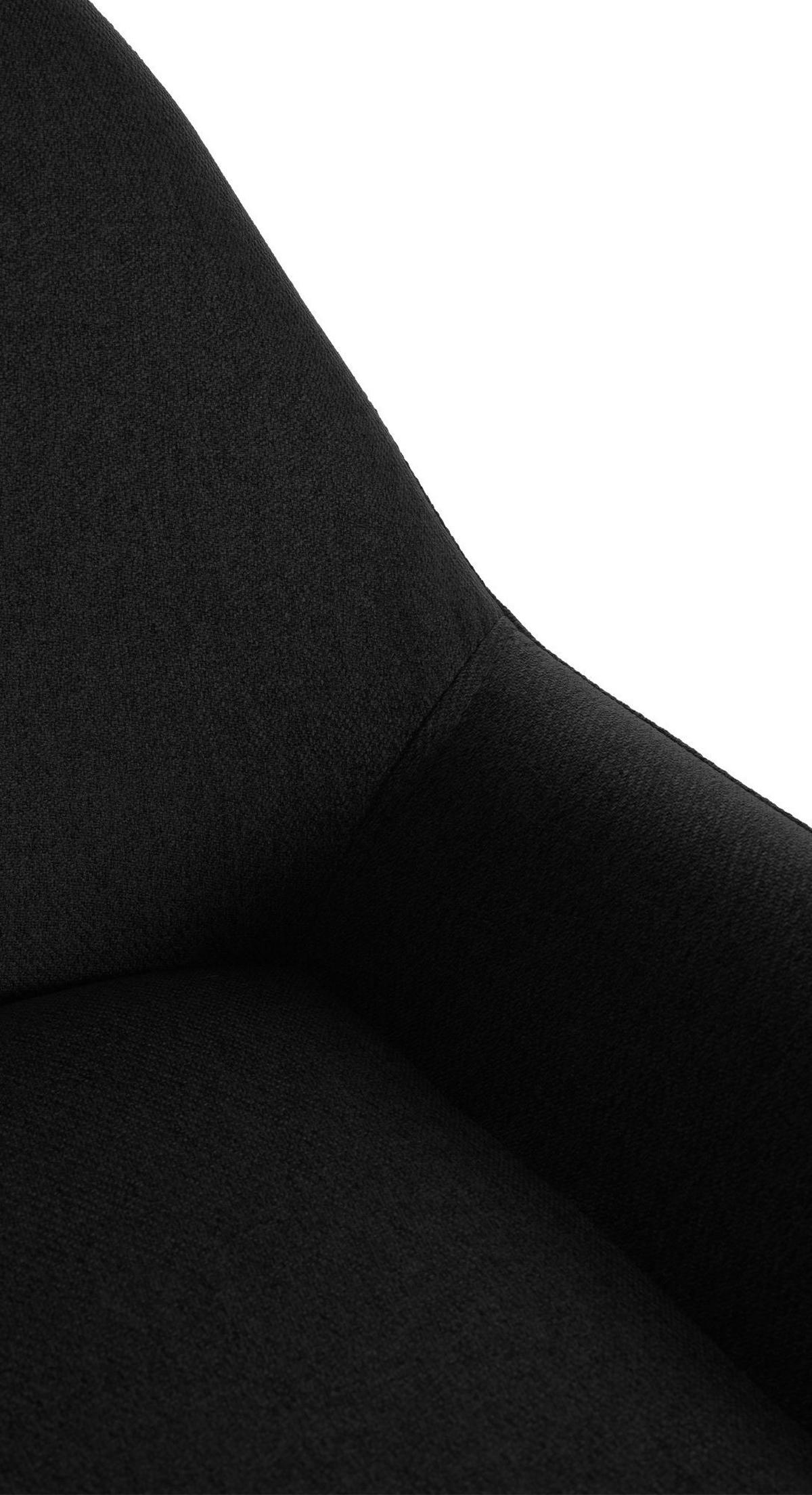 BARHOCKER 2 Stoff Schwarz - Schwarz/Weiß, Textil/Metall (51/89/52cm) - CLP