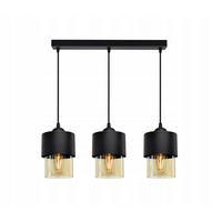 PENDELLEUCHTE Hege - Transparent/Schwarz, Glas/Metall (12/55/80cm) - kiki design