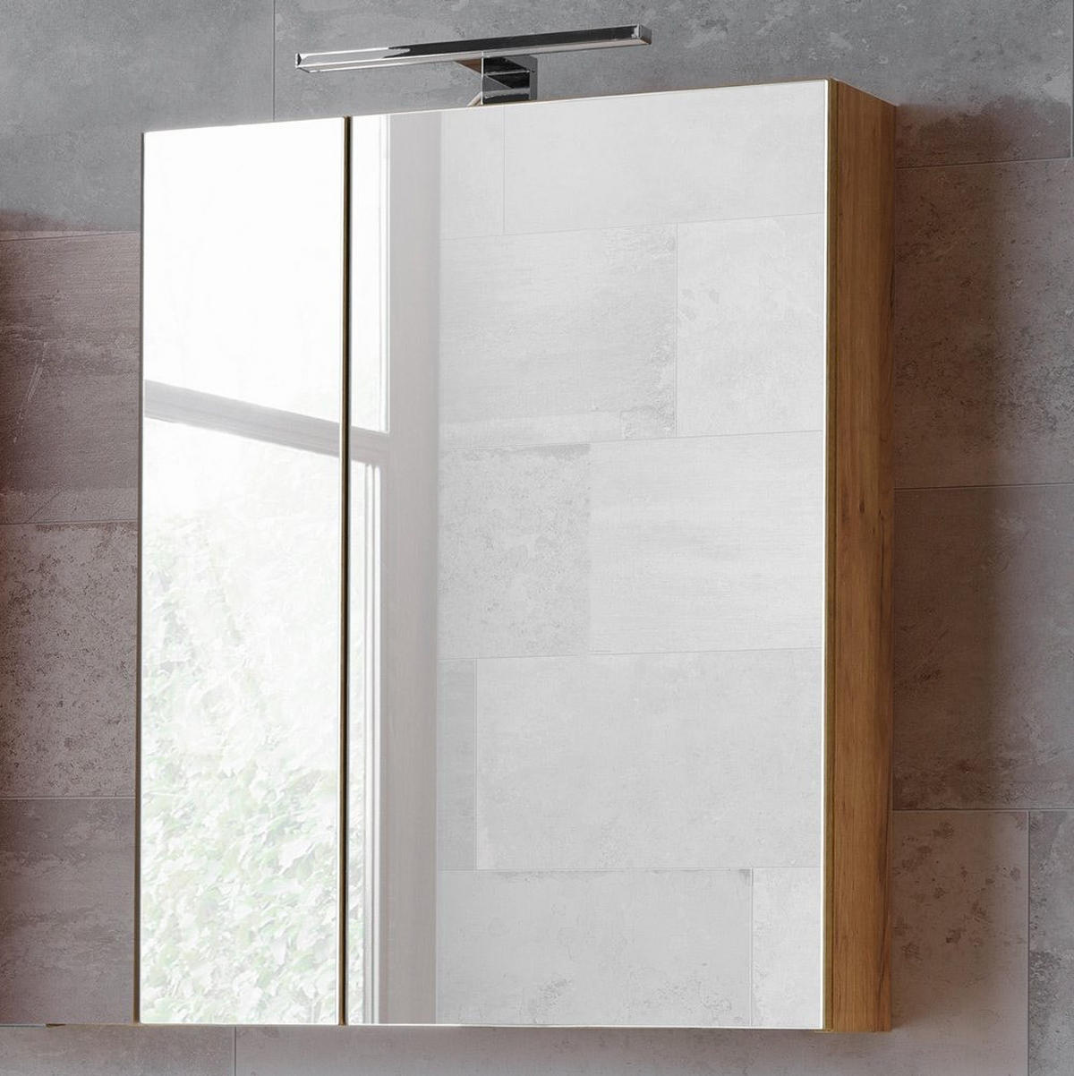 BADMÖBEL-SET 3-TLG. Toskana-56 - Anthrazit, Holzwerkstoff (175/190/46cm) - Lomado