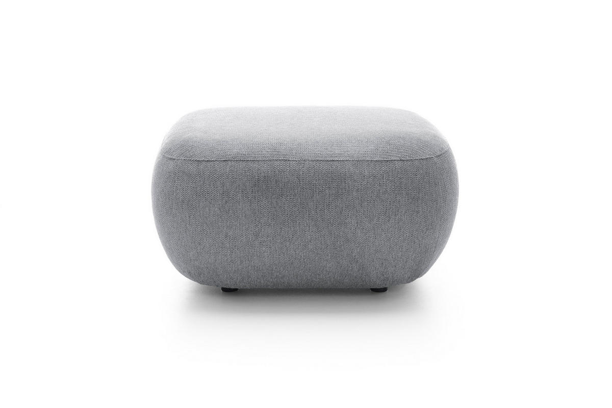 POLSTERHOCKER AMICO Modern Sitzhocker, Fußhocker Grau - Grau, Holzwerkstoff/Kunststoff (75/39/75cm) - MASSENO