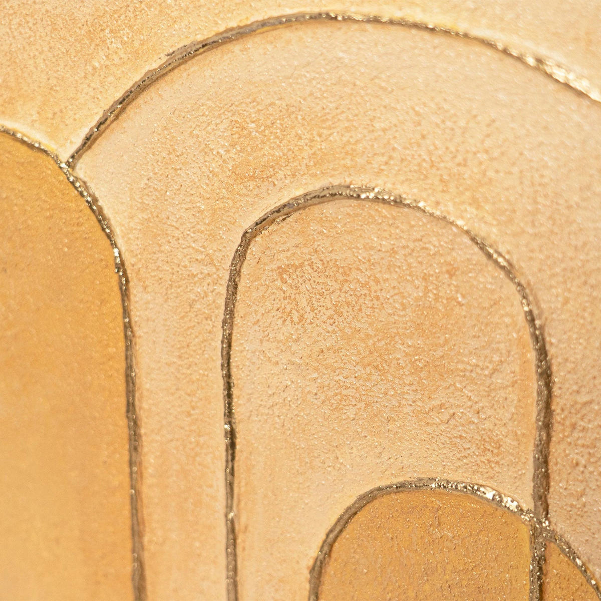 GEMÄLDE Rascheln des Laubs Schattenfugenrahmen Eichefarben 5-teilig - Eichefarben, Holz (120/70cm) - YS-art gallery