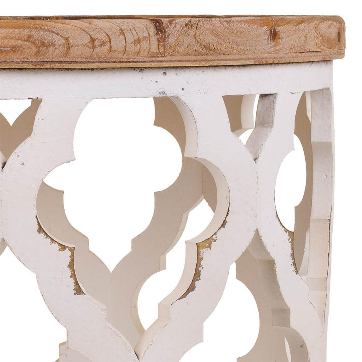 TISCH aus Holz, weiß, 50x56cm - Multicolor, Holz (56/50/50cm) - Wanderlust